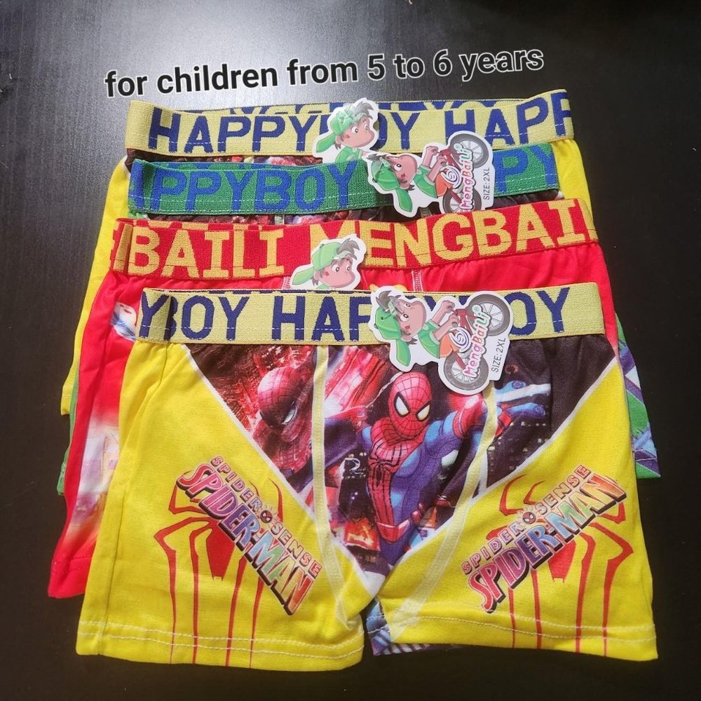 4pcs children's boxer underwear